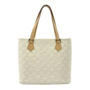 Pre-owned Leather louis-vuitton-bags Louis Vuitton Vintage , White , D...