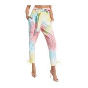 Tie-Dye Broek met Rits Loveshackfancy , Multicolor , Dames