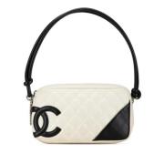 Pre-owned Fabric chanel-bags Chanel Vintage , White , Dames