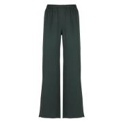 Groene Elastische Taille Broek Antonelli Firenze , Green , Dames