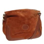 Pre-owned Suede gucci-bags Gucci Vintage , Brown , Dames