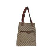 Pre-owned Canvas totes Gucci Vintage , Beige , Dames