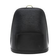 Pre-owned Leather backpacks Louis Vuitton Vintage , Black , Dames