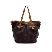 Pre-owned Fabric totes Louis Vuitton Vintage , Brown , Dames