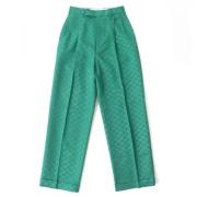 Pre-owned Cotton bottoms Gucci Vintage , Green , Dames