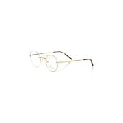 Ronde Metalen Frame Bril Frankie Morello , Yellow , Heren