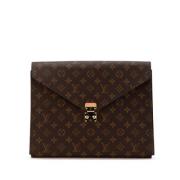 Pre-owned Leather louis-vuitton-bags Louis Vuitton Vintage , Brown , D...