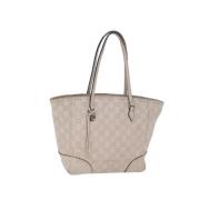 Pre-owned Canvas totes Gucci Vintage , Beige , Dames