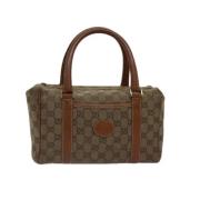 Pre-owned Canvas handbags Gucci Vintage , Brown , Dames