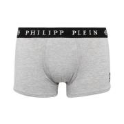 Elastische Boxershorts - Grijs Philipp Plein , Gray , Heren