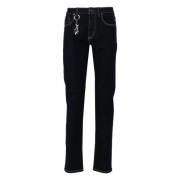 Blauwe Straight Jeans met ritssluiting zakken Paul & Shark , Blue , He...