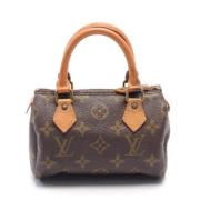 Pre-owned Canvas handbags Louis Vuitton Vintage , Brown , Dames