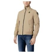 Klassieke Bomberjack Beige Lente/Zomer Blauer , Beige , Heren