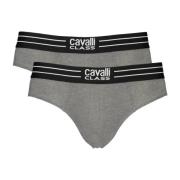 Heren Grijs Slip Bi-Pack Cavalli Class , Gray , Heren