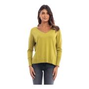 Groene Lurex Inzet Trui Liu Jo , Green , Dames