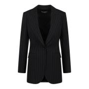 Gestreepte blazer met lange mouwen Dolce & Gabbana , Black , Dames