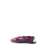 Heren Platte Sandalen Dolce & Gabbana , Red , Heren