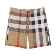 Beige Exploded Check Zwembroek Burberry , Beige , Heren