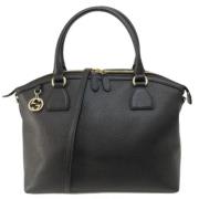 Pre-owned Leather gucci-bags Gucci Vintage , Black , Dames