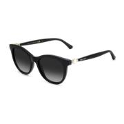 Zwarte Acetaat Zonnebril met 3-Degrade Lens Jimmy Choo , Black , Dames