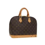 Pre-owned Canvas handbags Louis Vuitton Vintage , Brown , Dames