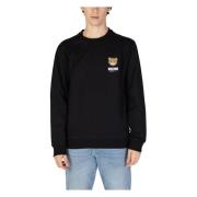 Heren Sweatshirt Herfst/Winter Collectie Moschino , Black , Heren