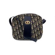 Pre-owned Fabric shoulder-bags Dior Vintage , Blue , Dames