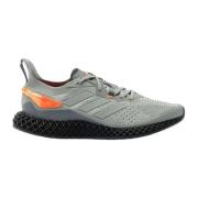 X9000 4D Grijze Sneakers met Oranje Details Adidas Originals , Gray , ...