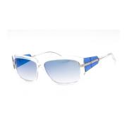 Blauwe Spiegelende Zonnebril voor Vrouwen Guess , Blue , Dames