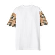 Witte T-shirts en Polos Burberry , White , Dames