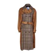 Lange trenchcoat met riem, kameel katoen Bazar Deluxe , Brown , Dames