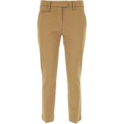 Dames katoenen ritsbroek Dondup , Brown , Dames