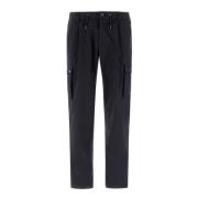 Blauwe Cargo Broek met Elastische Taille Herno , Blue , Heren