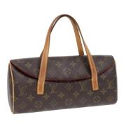 Pre-owned Canvas handbags Louis Vuitton Vintage , Brown , Dames