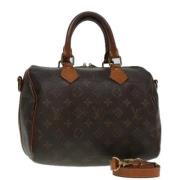 Pre-owned Canvas handbags Louis Vuitton Vintage , Brown , Dames