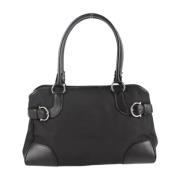 Pre-owned Canvas handbags Salvatore Ferragamo Pre-owned , Black , Dame...