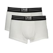 Ademend Katoenen Herenondergoed Cavalli Class , White , Heren