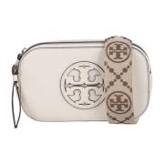 Stijlvolle Crossbody Tas met Logo Tory Burch , Beige , Dames