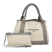 Pre-owned Canvas handbags Balenciaga Vintage , White , Dames