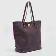 Pre-owned Leather totes Louis Vuitton Vintage , Purple , Dames