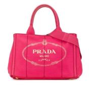 Pre-owned Canvas handbags Prada Vintage , Pink , Dames