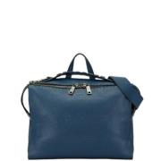 Pre-owned Leather shoulder-bags Fendi Vintage , Blue , Heren