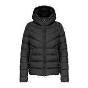 Zwarte Winterjas met Ritssluiting Colmar , Black , Dames