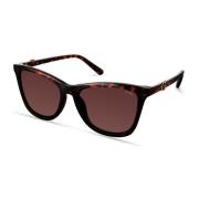 Bruine Resin Zonnebril met Degraded Lenzen Guess , Brown , Dames