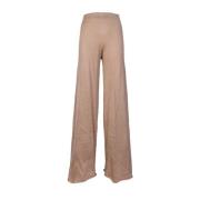 Metallic hoge taille palazzo broek Circus Hotel , Brown , Dames