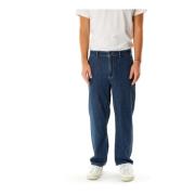 Worker Pants met relaxed fit American Vintage , Blue , Heren