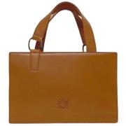 Pre-owned Leather handbags Loewe Pre-owned , Brown , Dames