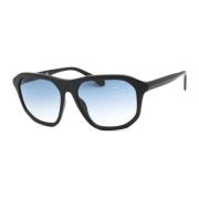 Zwarte Injectieframe Blauwe Glazen Zonnebril Guess , Black , Unisex