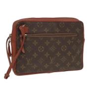 Pre-owned Canvas shoulder-bags Louis Vuitton Vintage , Brown , Dames