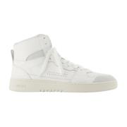 Grijze Leren Dice Hi Sneakers Axel Arigato , White , Heren